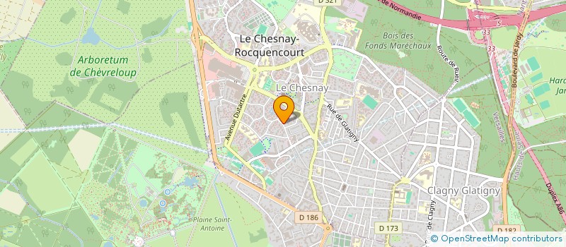localisation de l'entreprise MADAME RABHA AKKAOUI à LE CHESNAY-ROCQUENCOURT