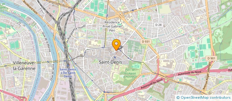 localisation de l'entreprise MADAME RABHA MANSOURI à SAINT-DENIS