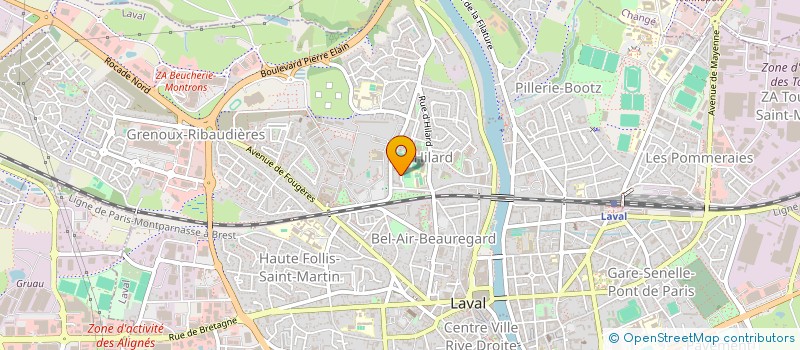 localisation de l'entreprise MADAME RABI TURE à LAVAL