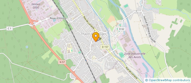 localisation de l'entreprise MADAME RABIA BERAKEZ  THAON-LES-VOSGES