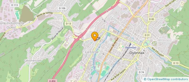 localisation de l'entreprise MADAME RABIA DINGER à OYONNAX