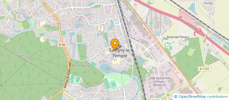 localisation de l'entreprise MADAME RABIA HADJ AISSA  SAVIGNY-LE-TEMPLE