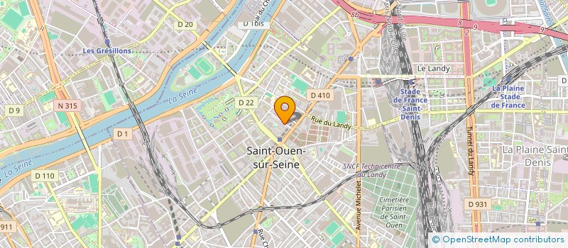 localisation de l'entreprise MADAME RABIA KAMEL à SAINT-OUEN-SUR-SEINE