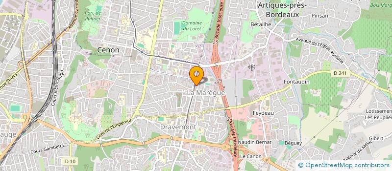 localisation de l'entreprise MADAME RABIAA FLAISSI  CENON