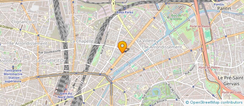 localisation de l'entreprise MADAME RABIAA MADIH  PARIS