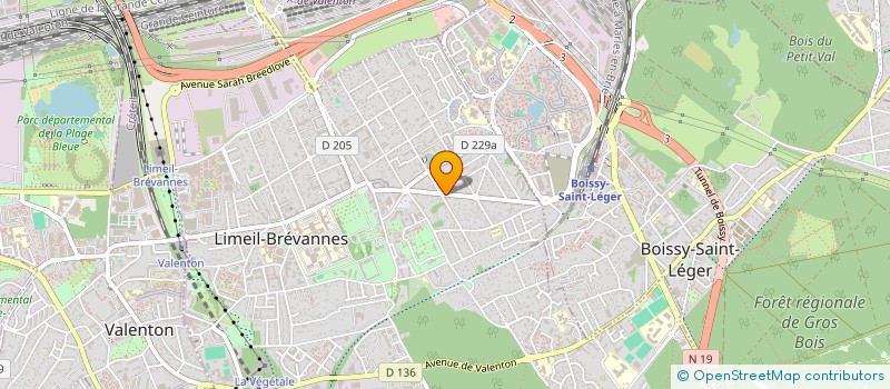 localisation de l'entreprise MADAME RABIAA MENTFAKH  LIMEIL BREVANNES