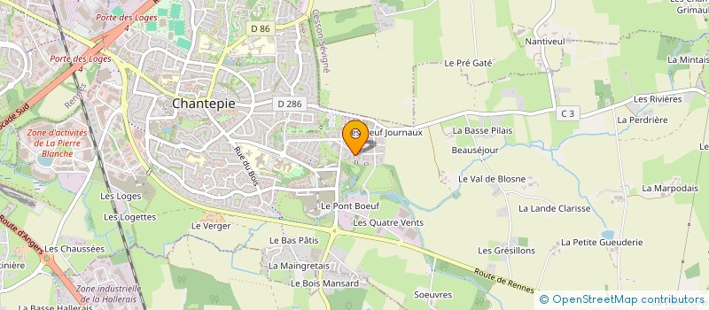 localisation de l'entreprise MADAME RABIANTI AMADA  CHANTEPIE