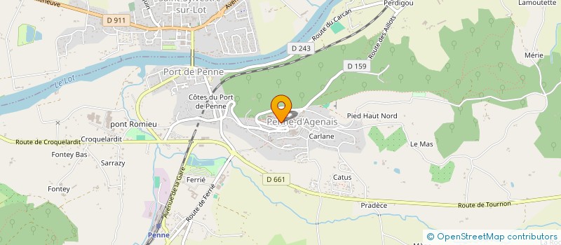 localisation de l'entreprise MADAME RABIHA BENNACER à PENNE-D'AGENAIS