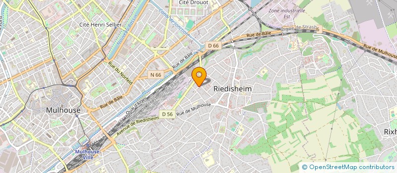 localisation de l'entreprise MADAME RABIJA FERATOVIC  RIEDISHEIM