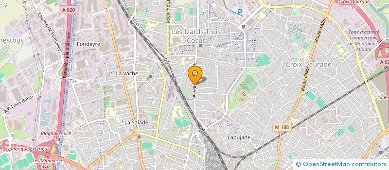 localisation de l'entreprise MADAME RABOUANTA SAMYRA CHAMI  TOULOUSE