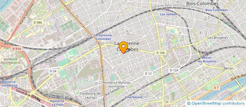 localisation de l'entreprise MADAME RACHA ABDELAZIZ à LA GARENNE-COLOMBES