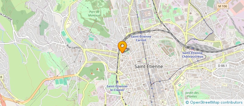 localisation de l'entreprise MADAME RACHA BENSEBAA  SAINT-ETIENNE