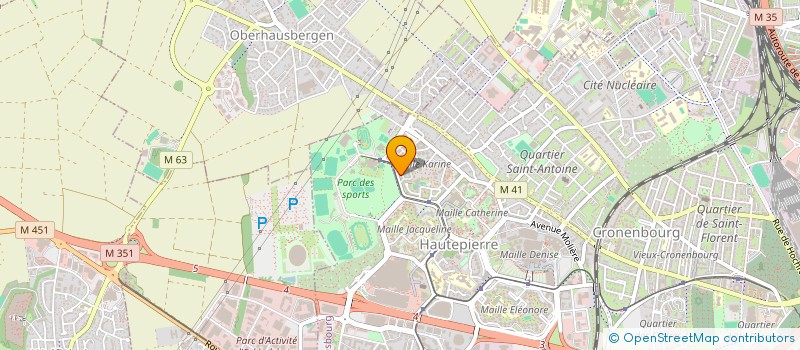 localisation de l'entreprise MADAME RACHA SAHLOUL  STRASBOURG