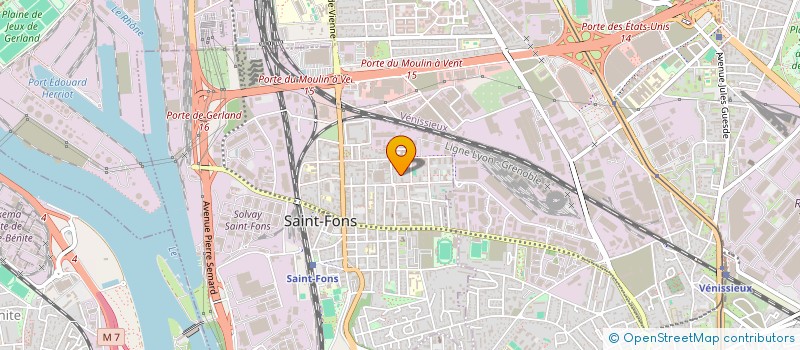 localisation de l'entreprise MADAME RACHA SENOUCI  SAINT-FONS