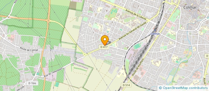 localisation de l'entreprise MADAME RACHAEL BIEGLE  COLMAR