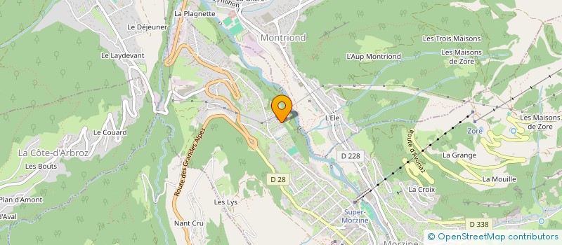 localisation de l'entreprise MADAME RACHAEL HALLEWELL  SAINT-JEAN-D'AULPS