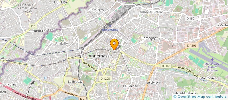 localisation de l'entreprise MADAME RACHAEL RIOS  ANNEMASSE