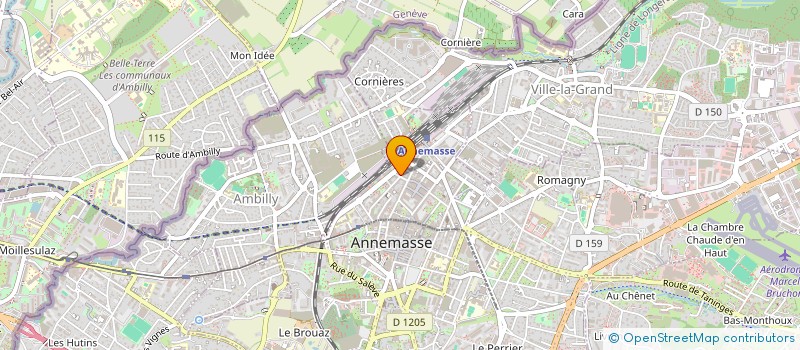 localisation de l'entreprise MADAME RACHDA ZAGHAR  ANNEMASSE