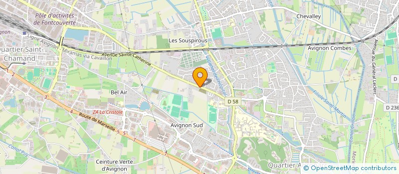 localisation de l'entreprise MADAME RACHEL AMADOR DE LA CRUZ  AVIGNON