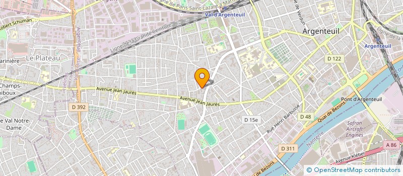 localisation de l'entreprise MADAME RACHEL BAMUNDELE  ARGENTEUIL