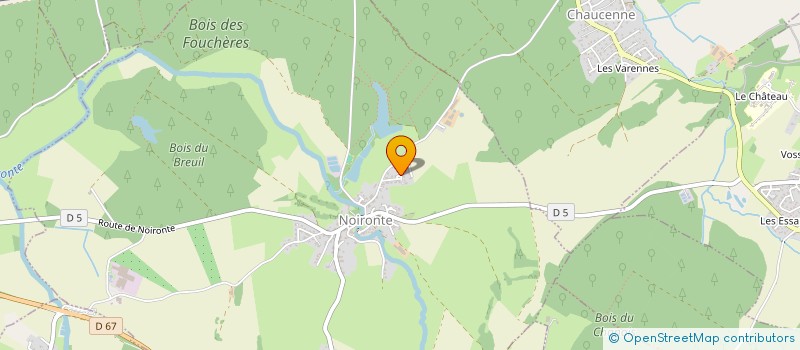 localisation de l'entreprise MADAME RACHEL BAZIN  NOIRONTE