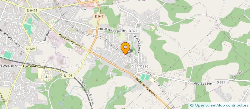 localisation de l'entreprise MADAME RACHEL BELLEGUIC  NARROSSE