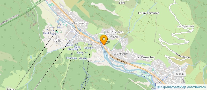 localisation de l'entreprise MADAME RACHEL BENTATA à LA SALLE-LES-ALPES