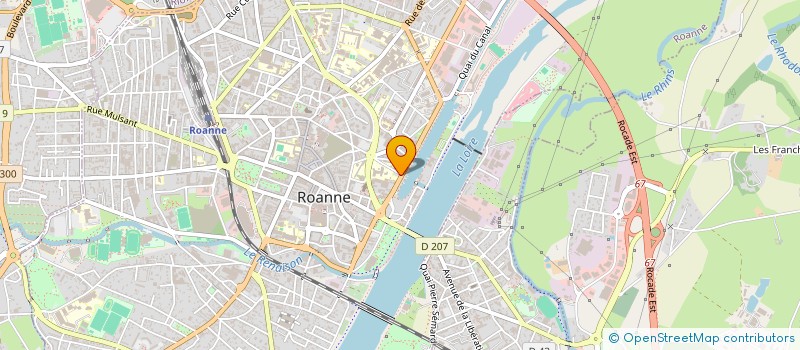 localisation de l'entreprise MADAME RACHEL BESSE  ROANNE