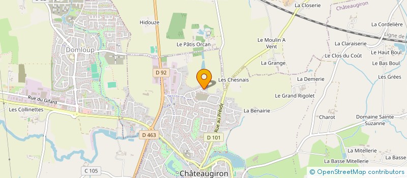 localisation de l'entreprise MADAME RACHEL BLONDEL  CHATEAUGIRON