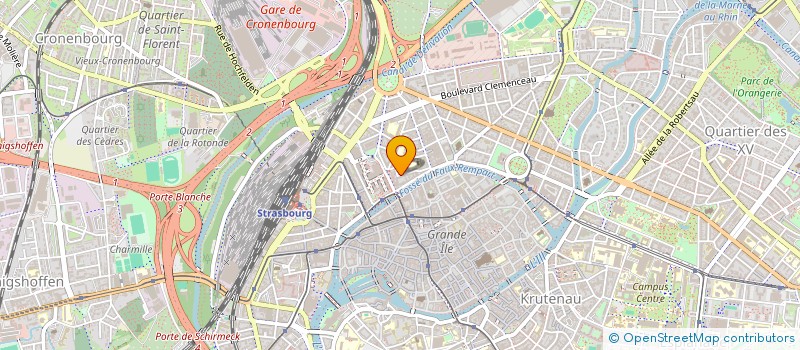localisation de l'entreprise MADAME RACHEL BOUCHEZ  STRASBOURG
