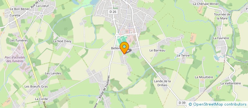 localisation de l'entreprise MADAME RACHEL BOURON  GRANDCHAMP-DES-FONTAINES