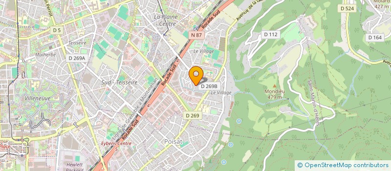 localisation de l'entreprise MADAME RACHEL BOUVIER  GRENOBLE