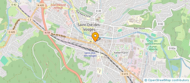 localisation de l'entreprise MADAME RACHEL BRUNCHER  SAINT-DIE-DES-VOSGES