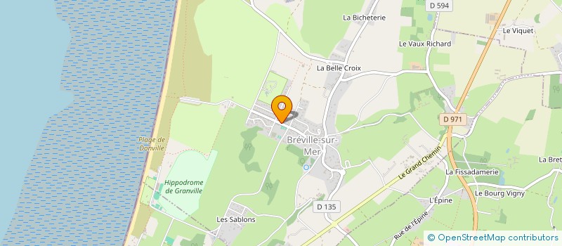 localisation de l'entreprise MADAME RACHEL BRUYERE  BREVILLE-SUR-MER