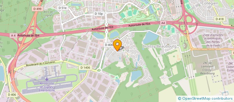 localisation de l'entreprise MADAME RACHEL BUN  CROISSY-BEAUBOURG