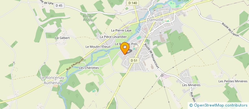 localisation de l'entreprise MADAME RACHEL BUNEL  MESNILS-SUR-ITON