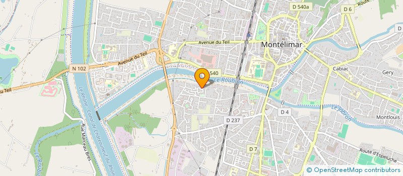 localisation de l'entreprise MADAME RACHEL CASCON  MONTELIMAR