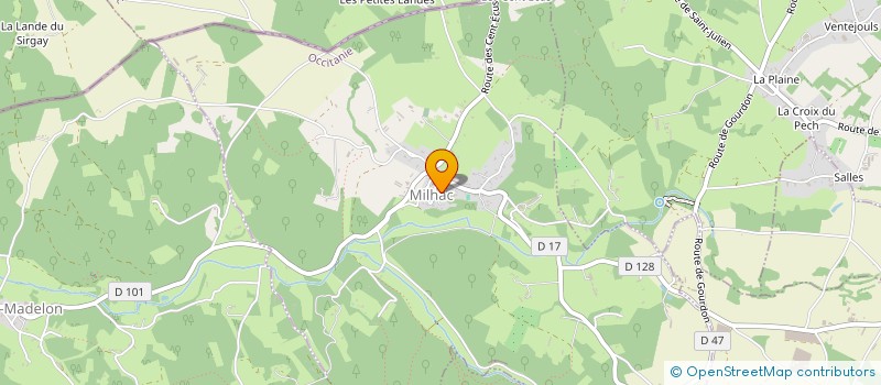 localisation de l'entreprise MADAME RACHEL CAVE  GOURDON