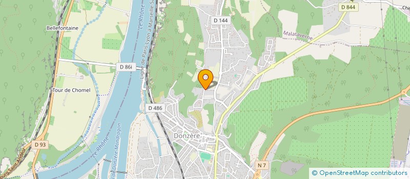 localisation de l'entreprise MADAME RACHEL CHARBONNIER  DONZERE