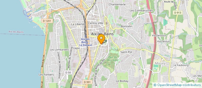 localisation de l'entreprise MADAME RACHEL DALLEAU  AIX-LES-BAINS