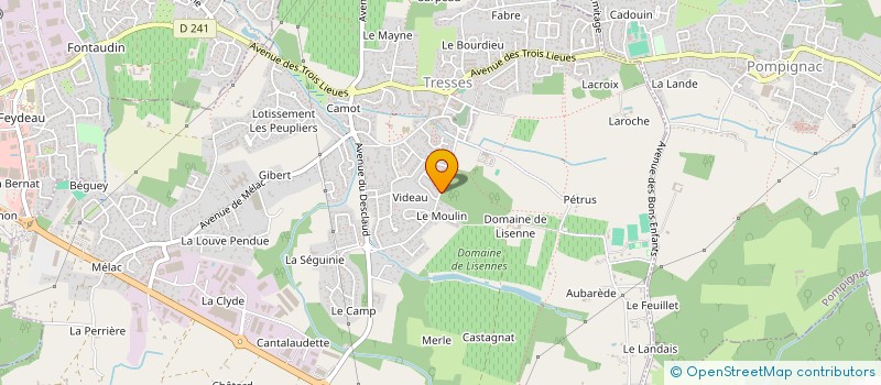 localisation de l'entreprise MADAME RACHEL DAMAMME à TRESSES