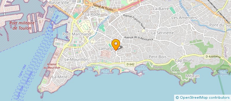 localisation de l'entreprise MADAME RACHEL DE JESUS à TOULON