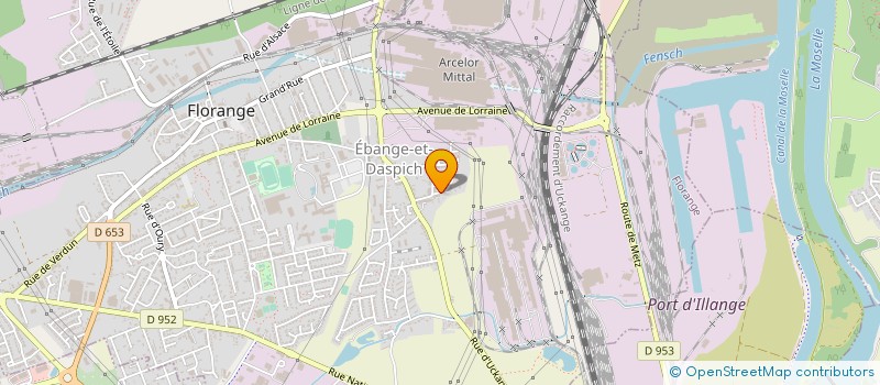 localisation de l'entreprise MADAME RACHEL DEGRELLE  FLORANGE