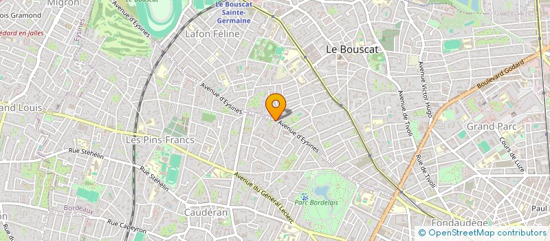 localisation de l'entreprise MADAME RACHEL DENIS  BORDEAUX