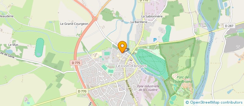 localisation de l'entreprise MADAME RACHEL DENIZOT  LE LION D'ANGERS