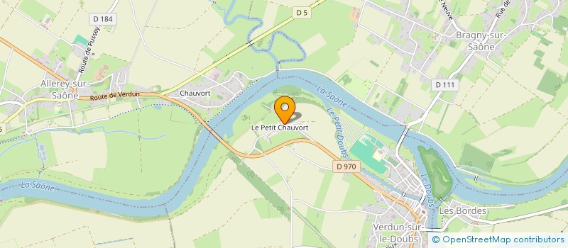 localisation de l'entreprise MADAME RACHEL DESFRERES à VERDUN-SUR-LE-DOUBS