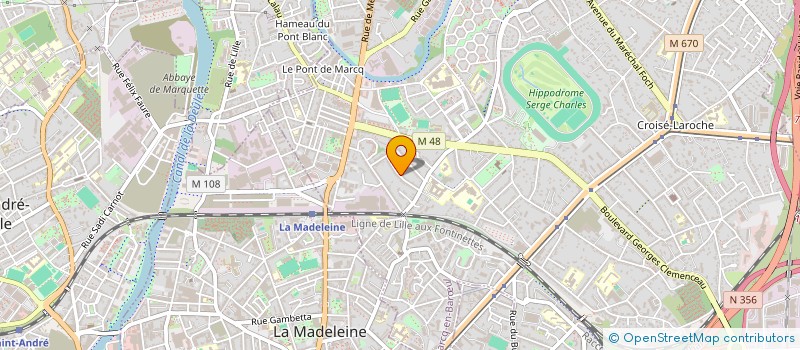 localisation de l'entreprise MADAME RACHEL DESMETTRE à MARCQ-EN-BARŒUL
