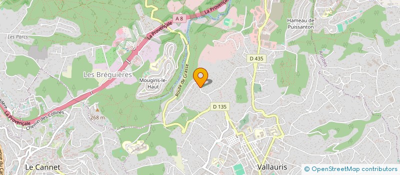 localisation de l'entreprise MADAME RACHEL DICKENS  VALLAURIS