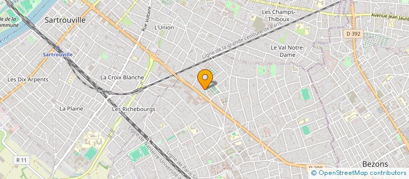 localisation de l'entreprise MADAME RACHEL DOUMBE  HOUILLES