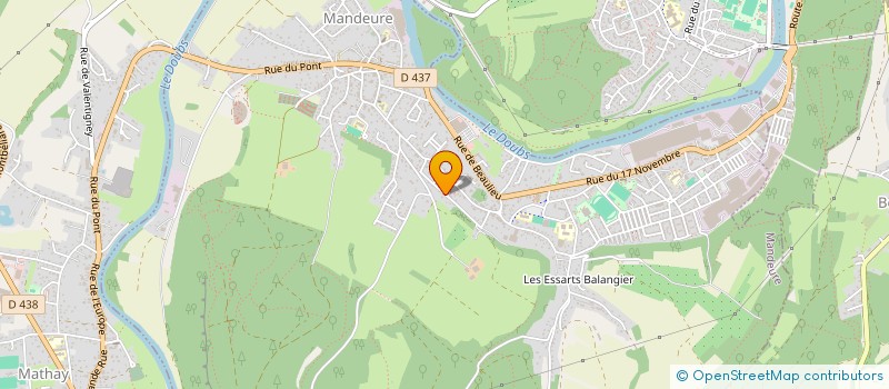 localisation de l'entreprise MADAME RACHEL DRAPIER  MANDEURE